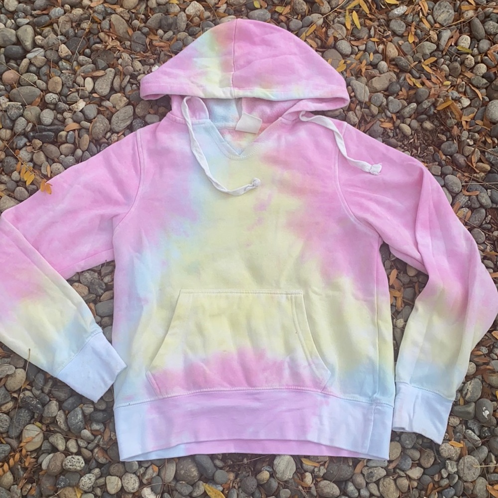 Cotton candy colored hoodie